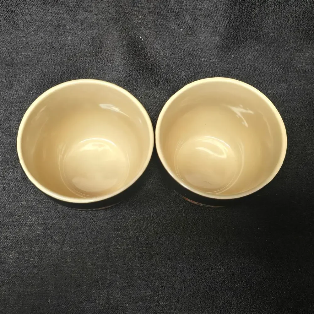 Vintage Baileys Irish Cream Yours & Mine Coffee  Cup Mugs Dessert Bowls